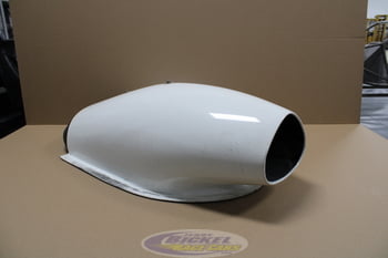 USED Carbon F1 Hood Scoop and Dual Isolator Tray(White)