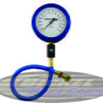 4" GLOW-IN-THE-DARK AIR PRESSURE GAUGE (30PSI)